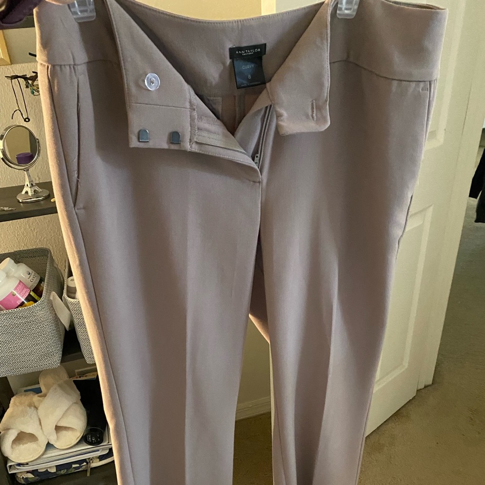 Ann Taylor Curvy Fit Pant- Mauve Color, Worn Once